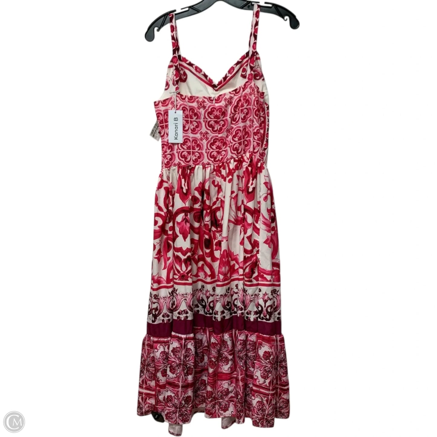 Dress Casual Maxi By Kanari B In Pink & White, Size: S