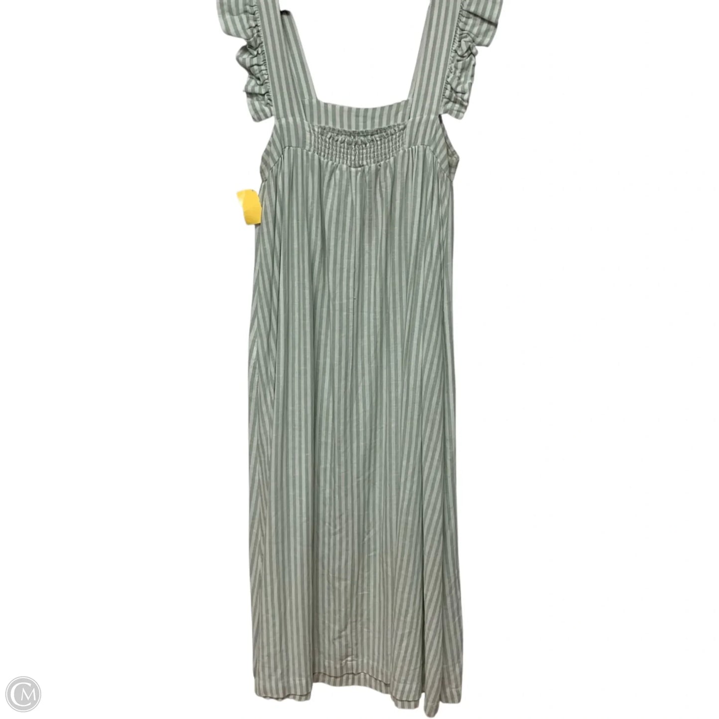 Dress Casual Maxi By A New Day In Green & White, Size: M