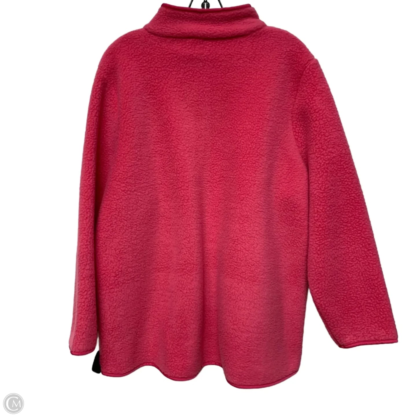 Jacket Faux Fur & Sherpa By Talbots In Pink, Size: 2x