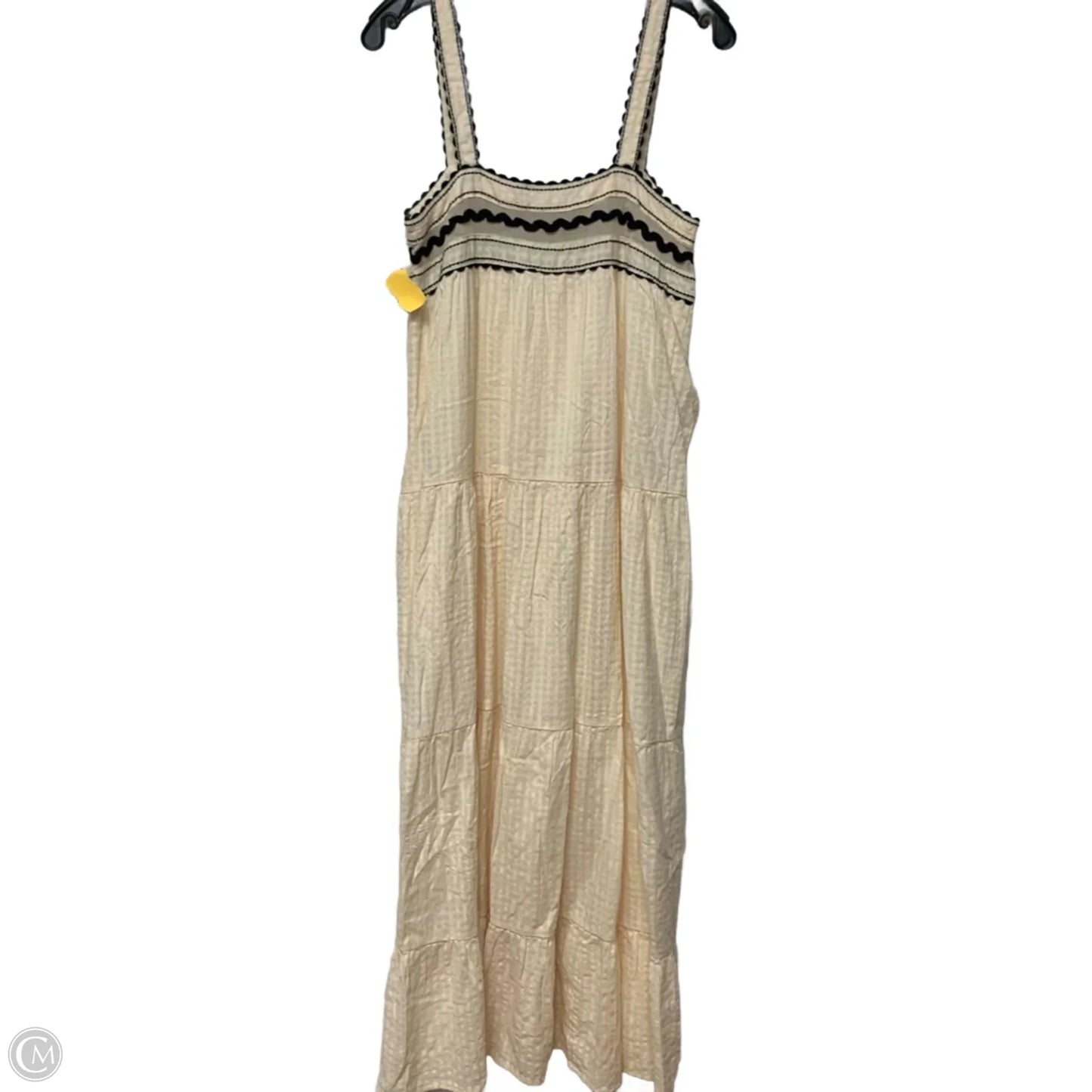 Dress Casual Maxi By Zara In Black & Cream, Size: S