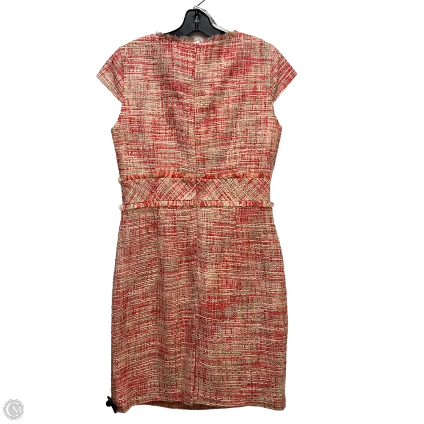 Dress Work By Ellen Tracy In Cream & Pink, Size: M