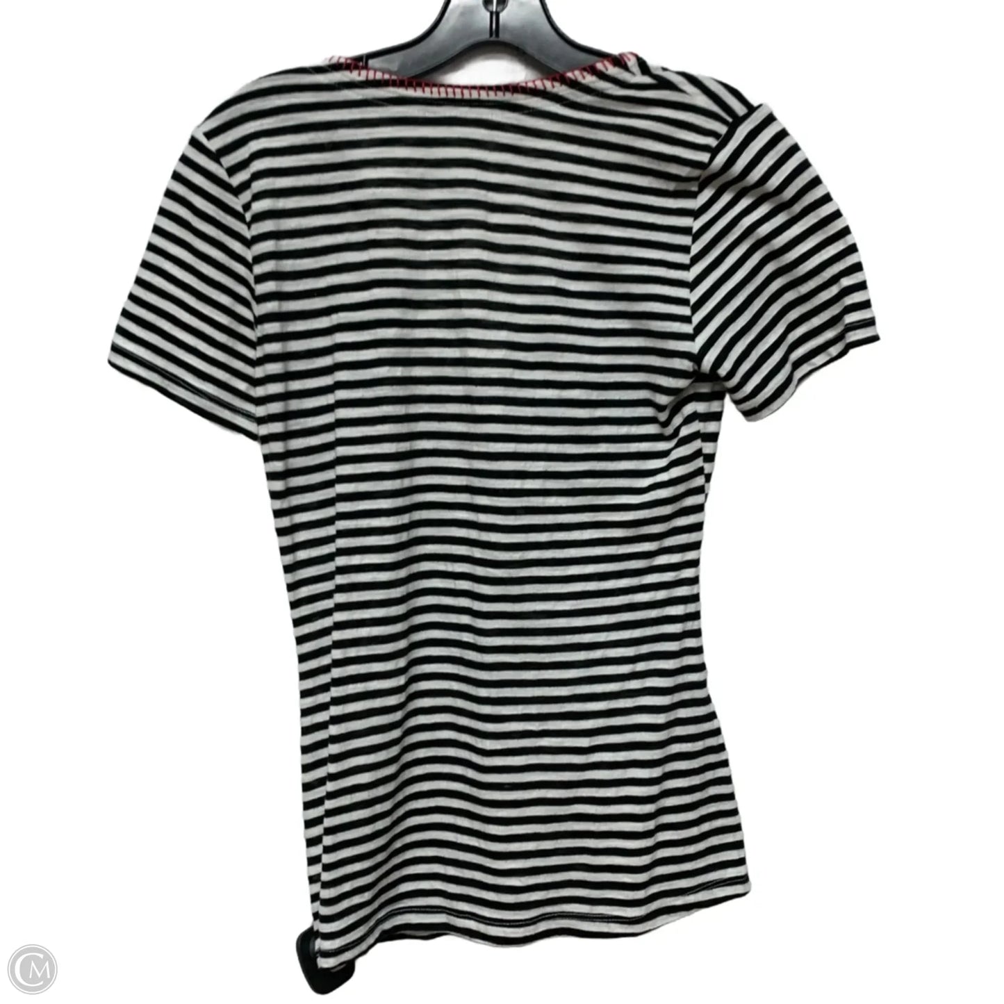 Top Short Sleeve By Anthropologie In Striped Pattern, Size: Xs