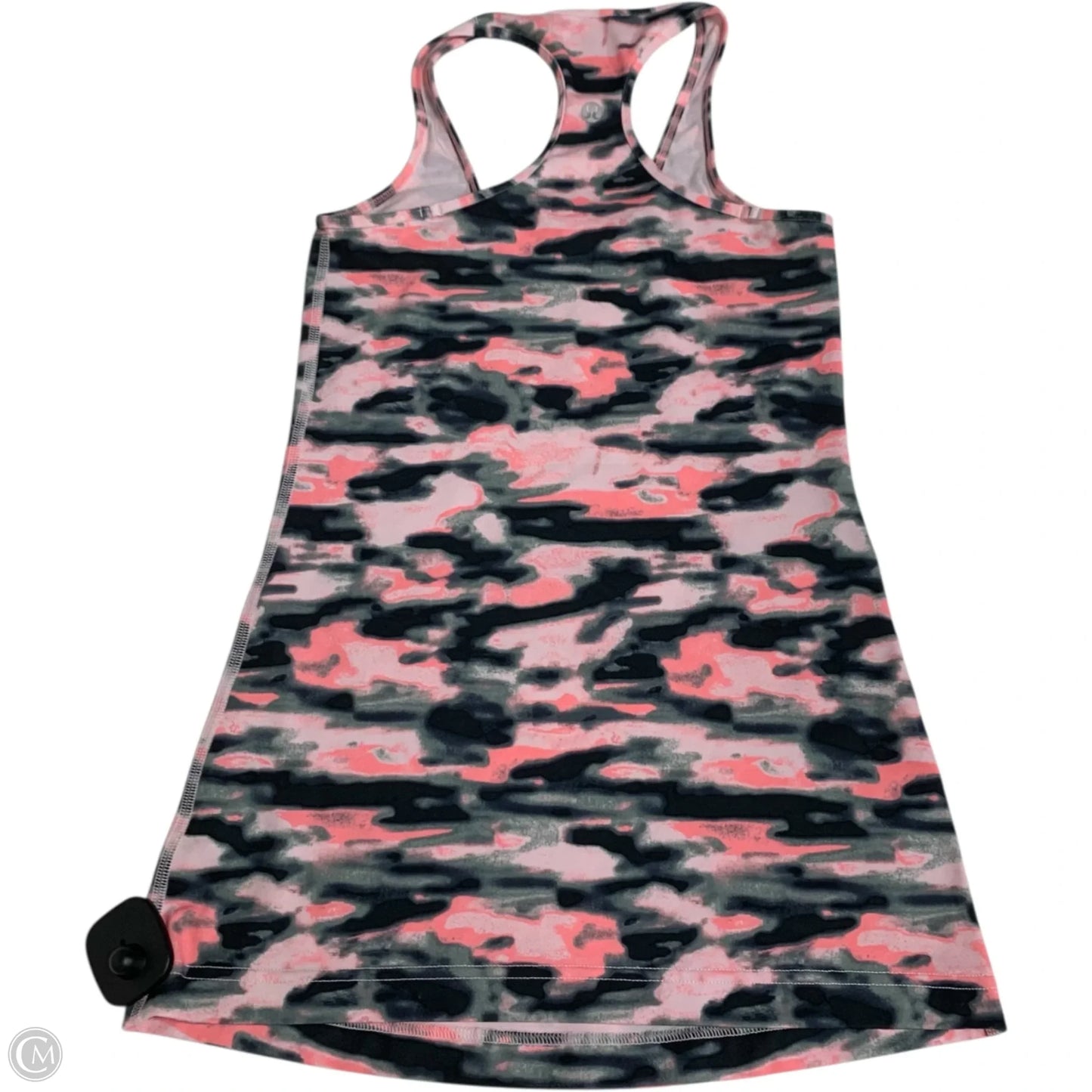 Athletic Tank Top By Lululemon In Black & Pink, Size: S