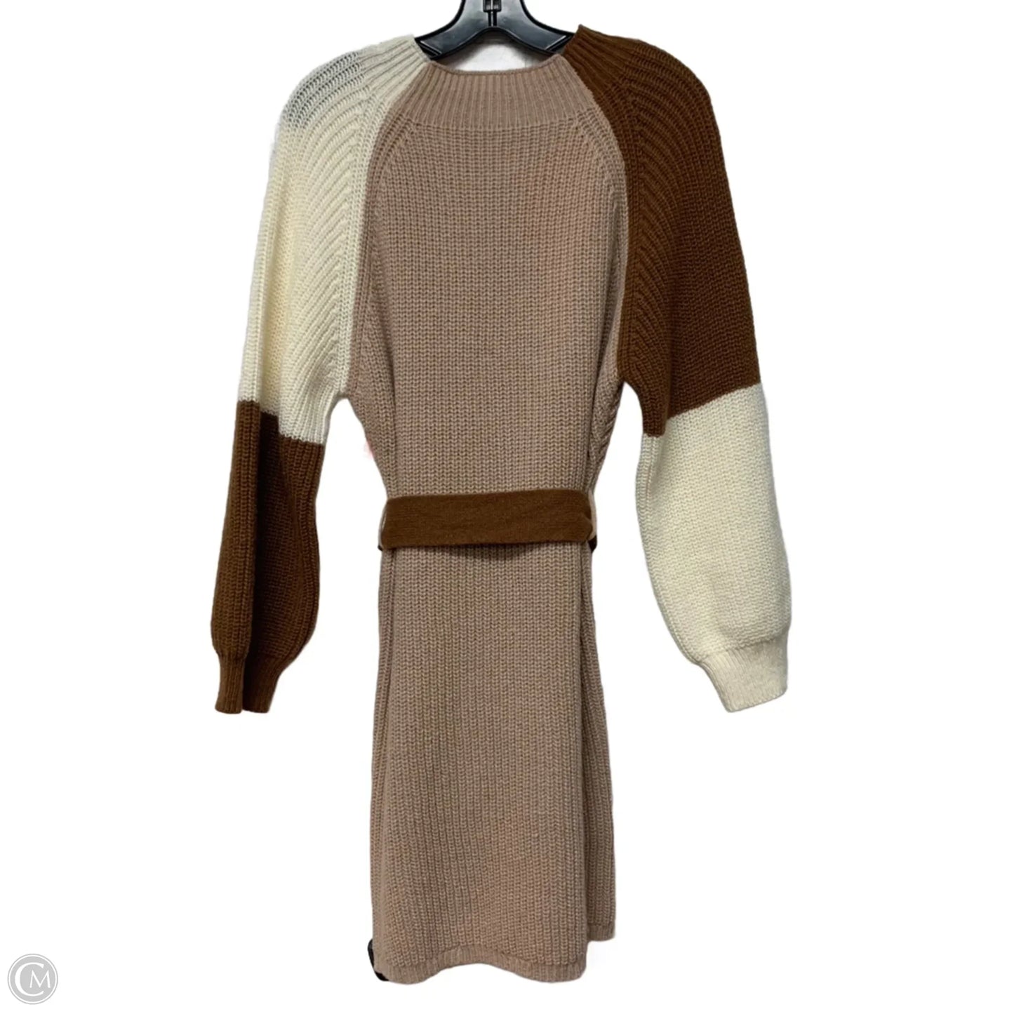 Dress Sweater By Shein In Brown & Pink, Size: L