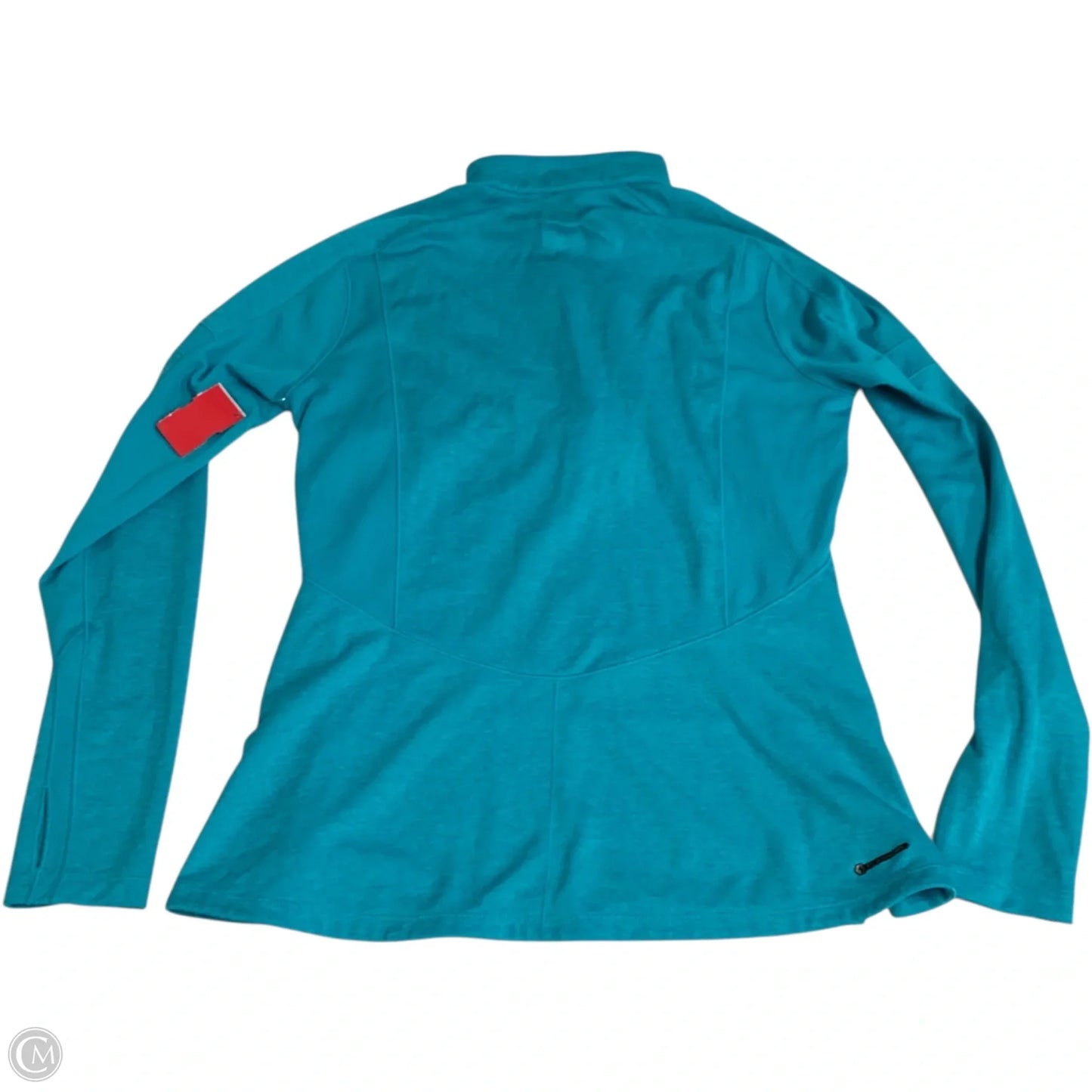 Athletic Top Long Sleeve Collar By The North Face In Blue, Size: L