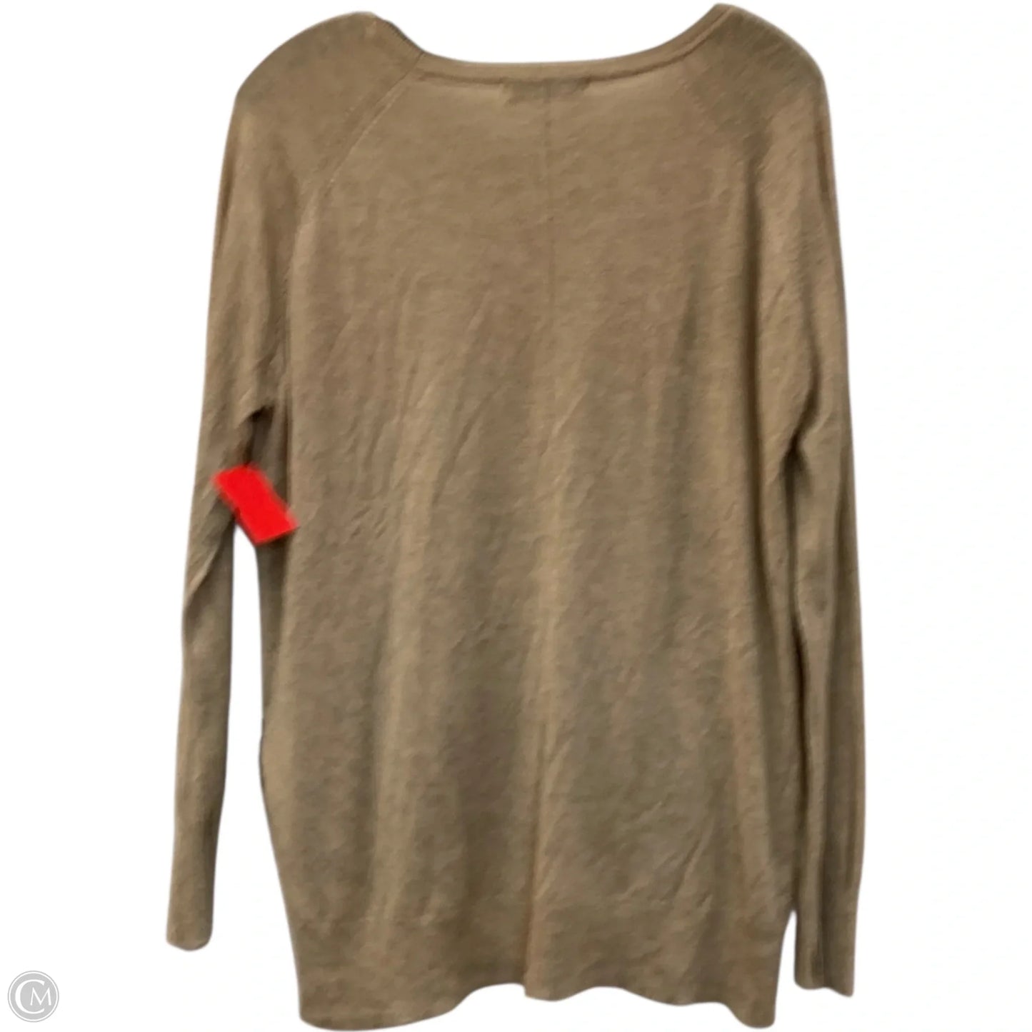 Top Long Sleeve By Zara In Tan, Size: Xl
