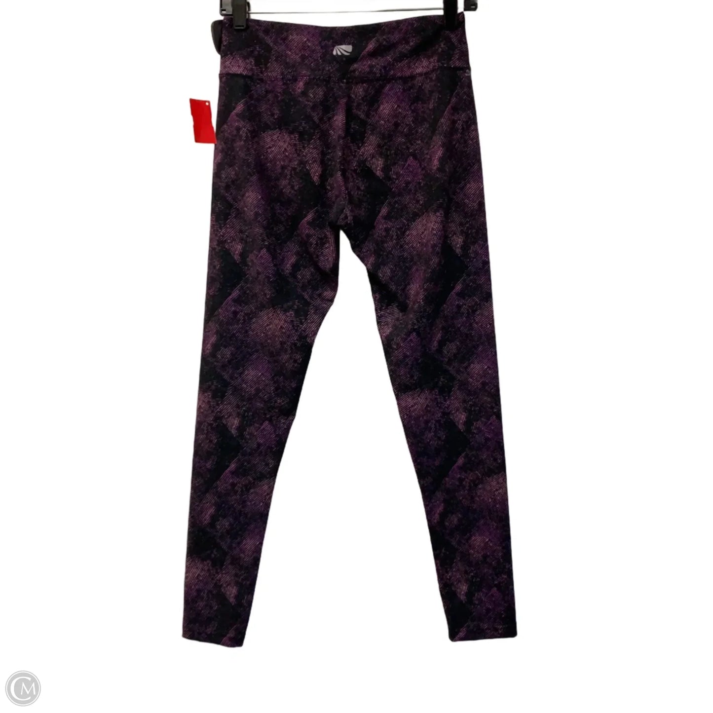 Athletic Leggings By Marika In Black & Purple, Size: M
