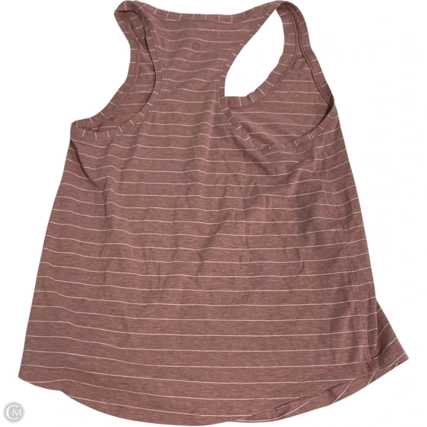 Athletic Tank Top By Lululemon In Striped Pattern, Size: Xs
