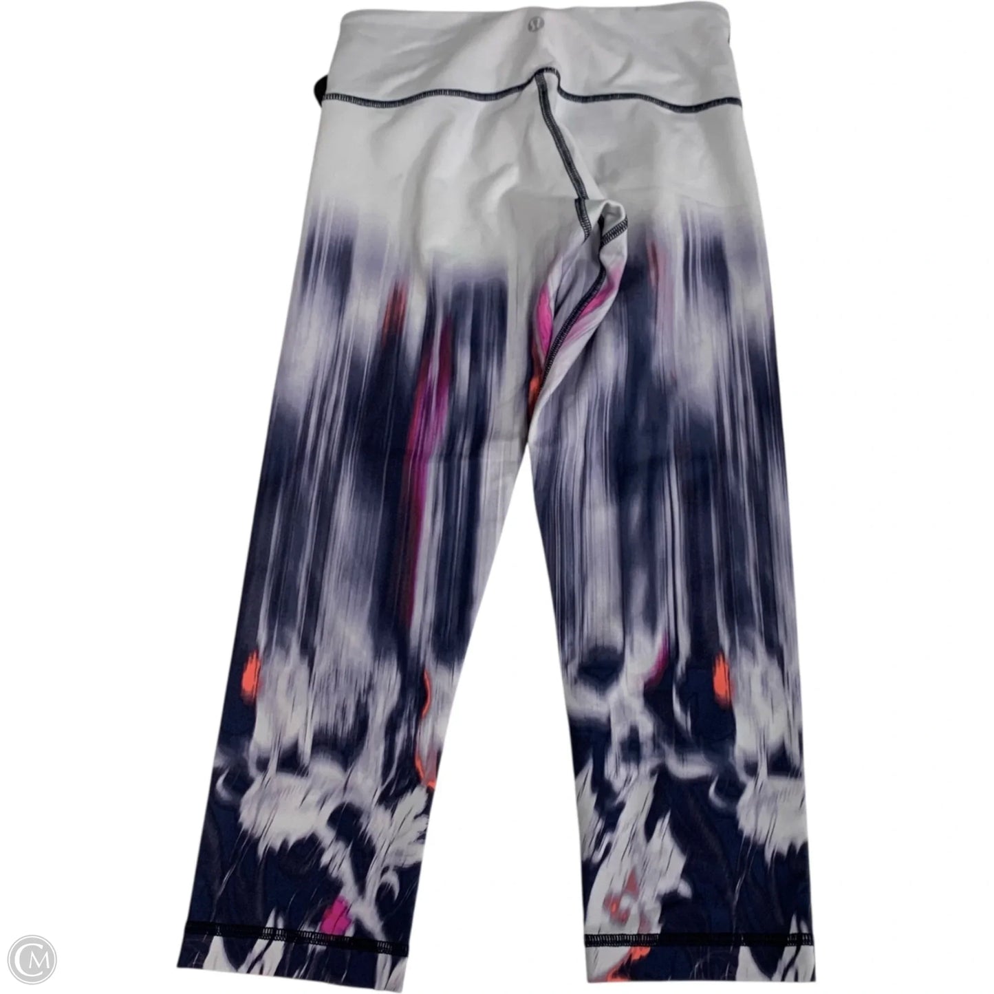 Athletic Leggings Capris By Lululemon In Purple & White, Size: S