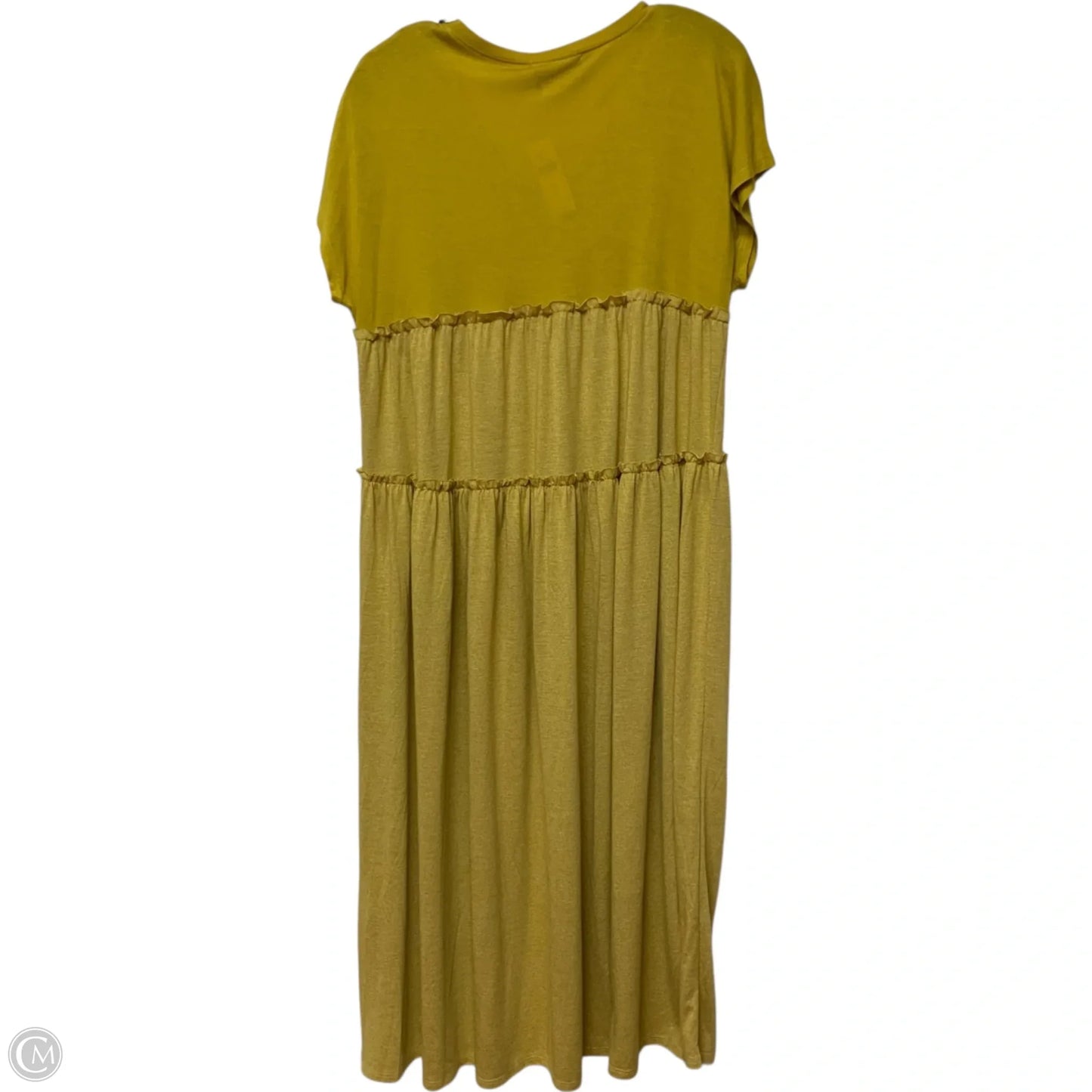 Dress Casual Midi By Saturday/sunday In Yellow, Size: Xs