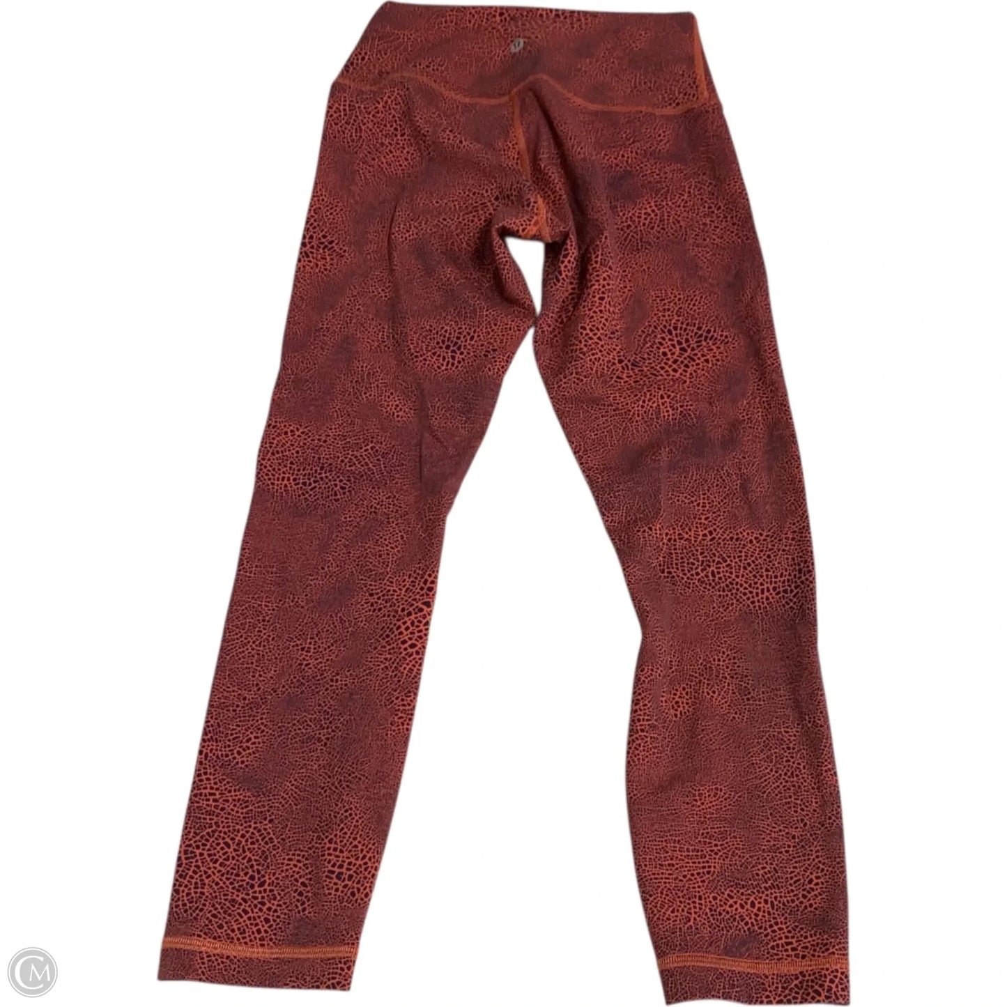 Athletic Leggings By Lululemon In Orange & Purple, Size: S