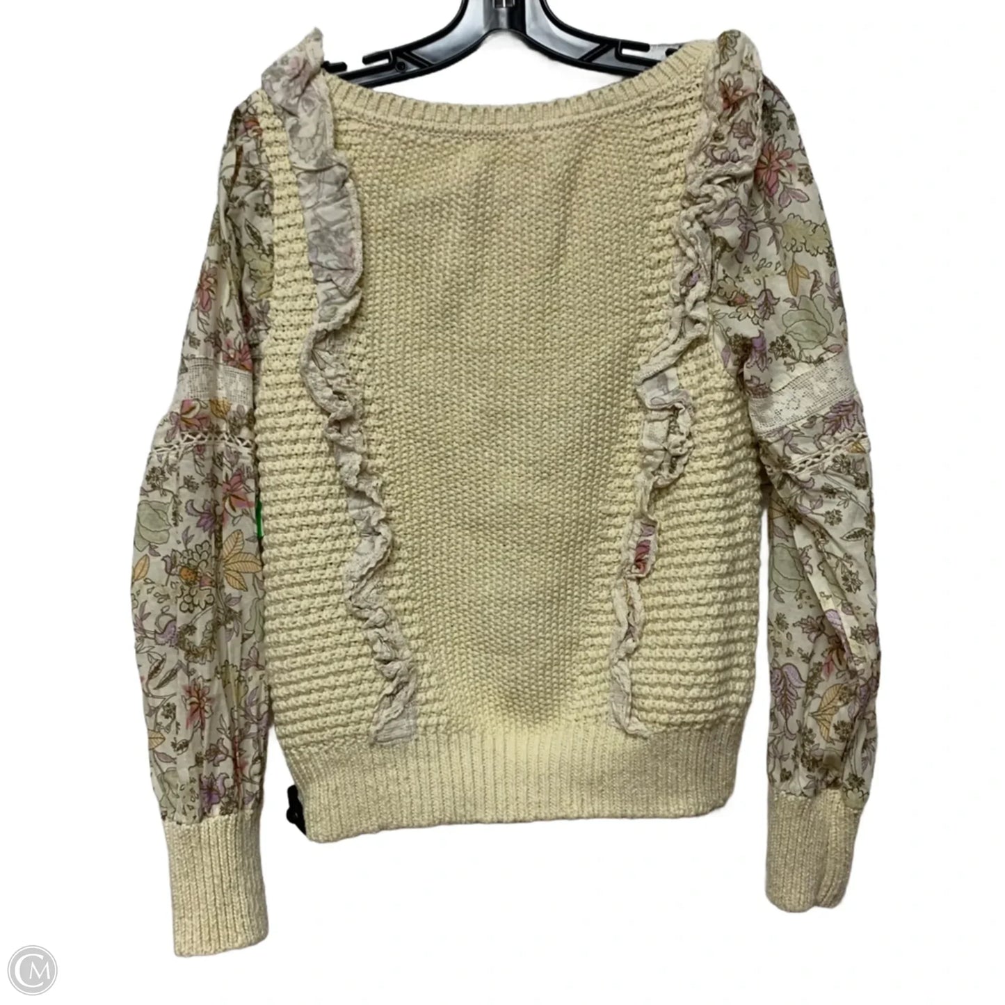 Sweater By Anthropologie In Cream, Size: M