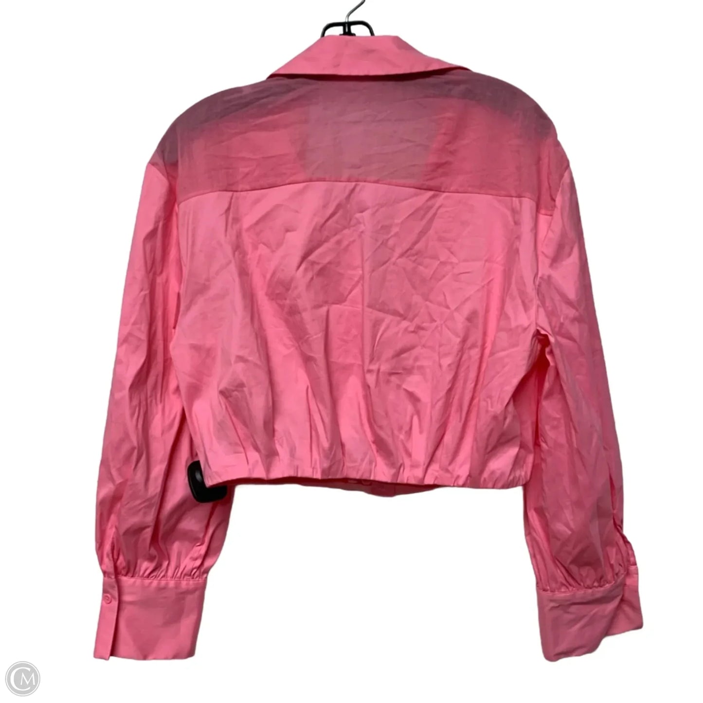 Top Long Sleeve Designer By Alice + Olivia In Pink, Size: L