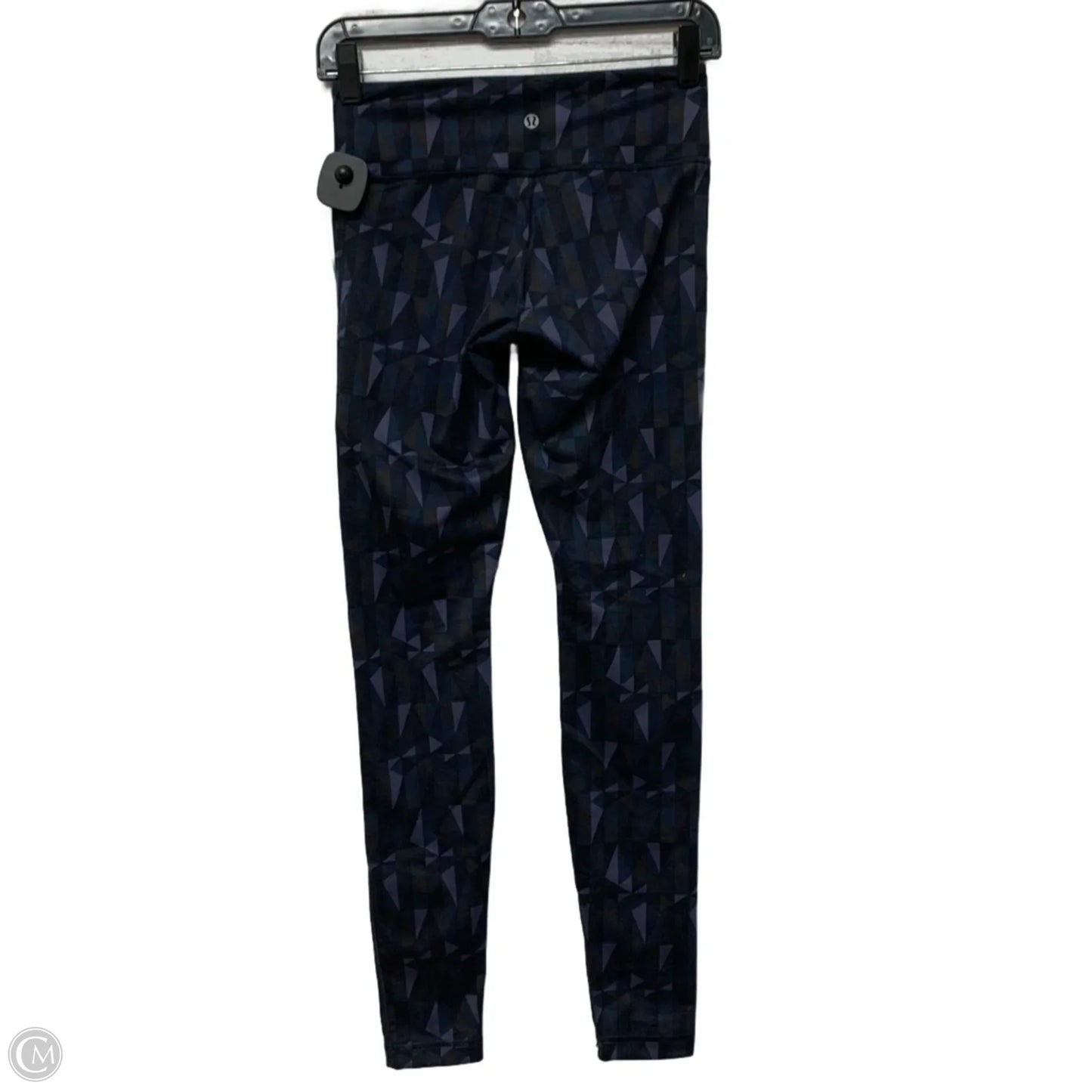 Athletic Leggings By Lululemon In Black & Purple, Size: S