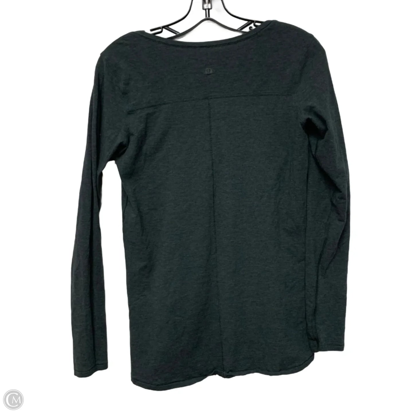 Athletic Top Long Sleeve Crewneck By Lululemon In Grey, Size: S