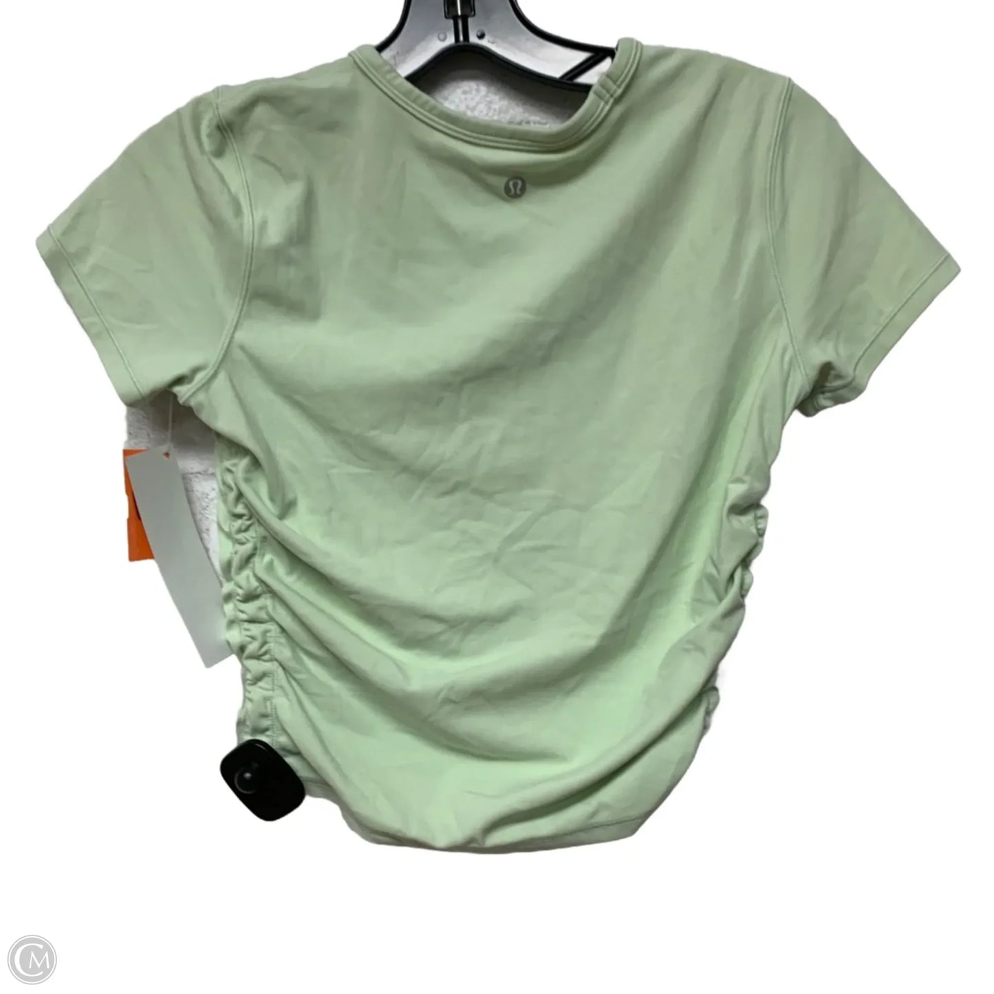 Athletic Top Short Sleeve By Lululemon In Green, Size: S