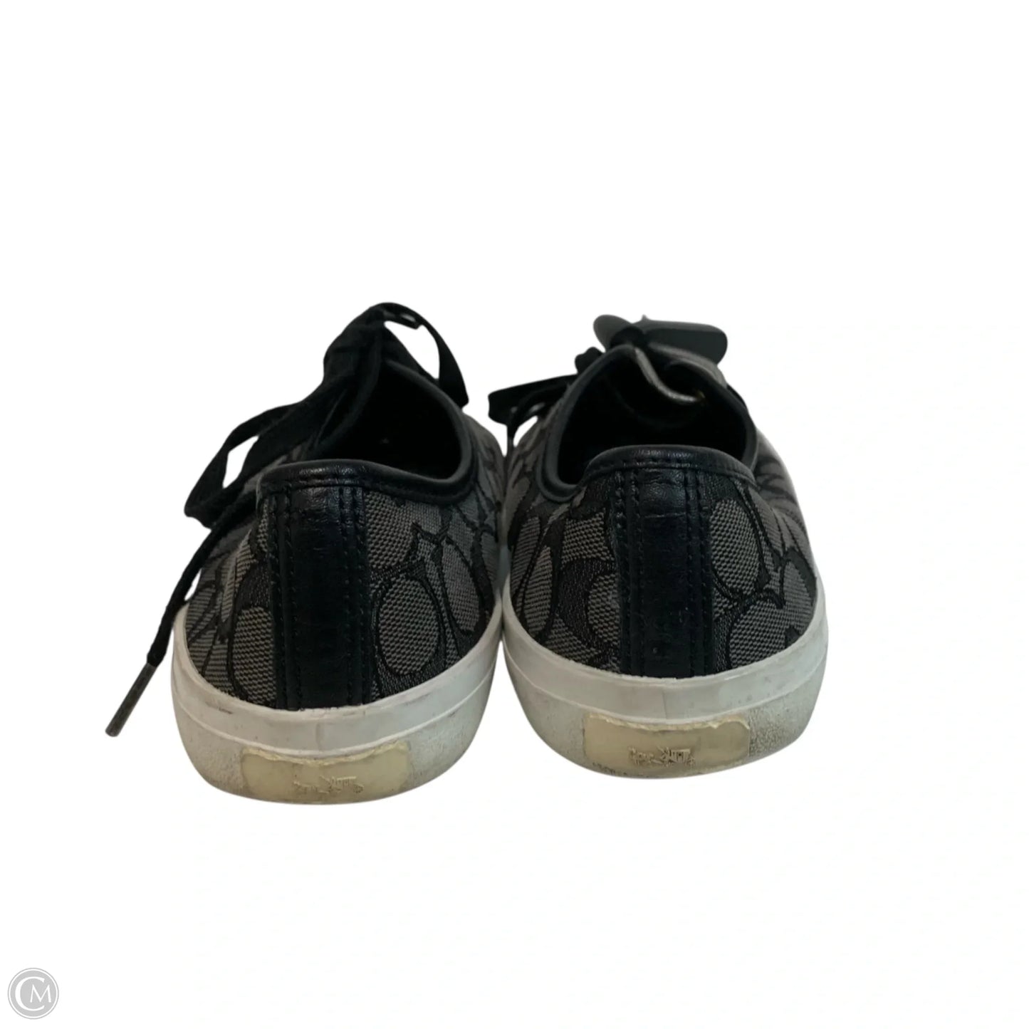 Shoes Designer By Coach In Black & Grey, Size: 9.5