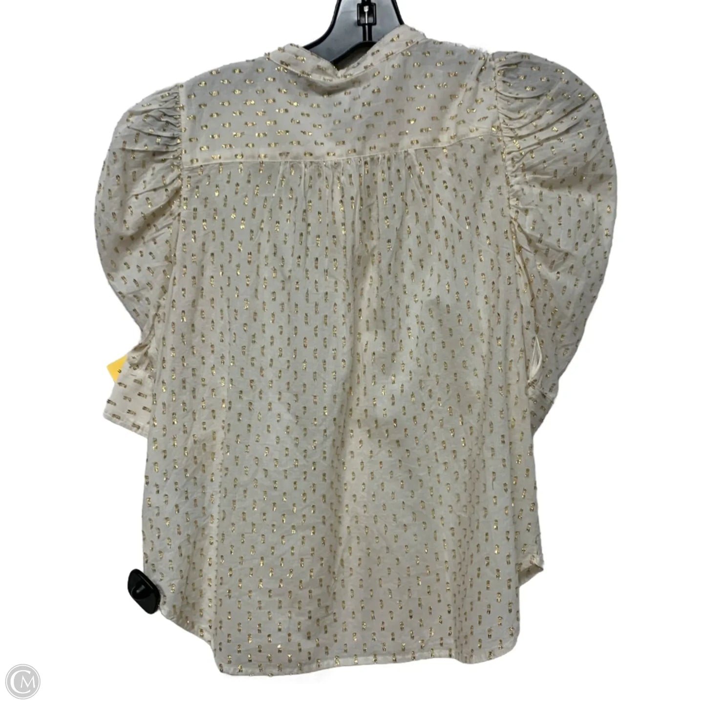 Top Short Sleeve By Gap In Cream, Size: Xs