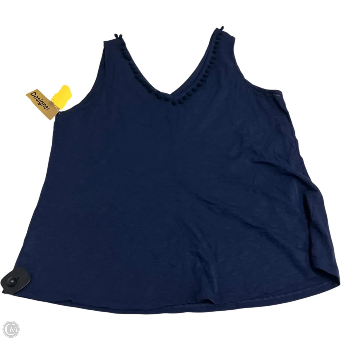Top Sleeveless Designer By Lilly Pulitzer In Navy, Size: 1x