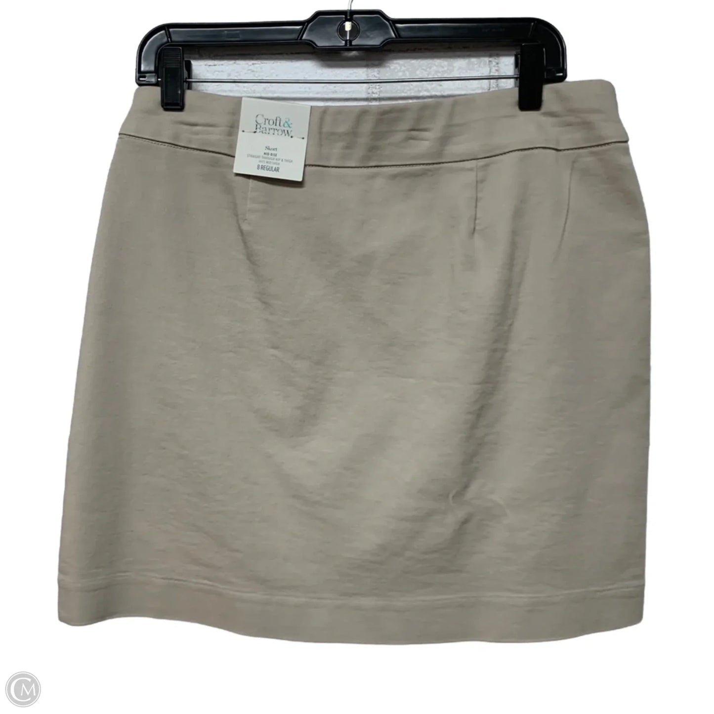 Skort By Croft And Barrow In Beige, Size: M