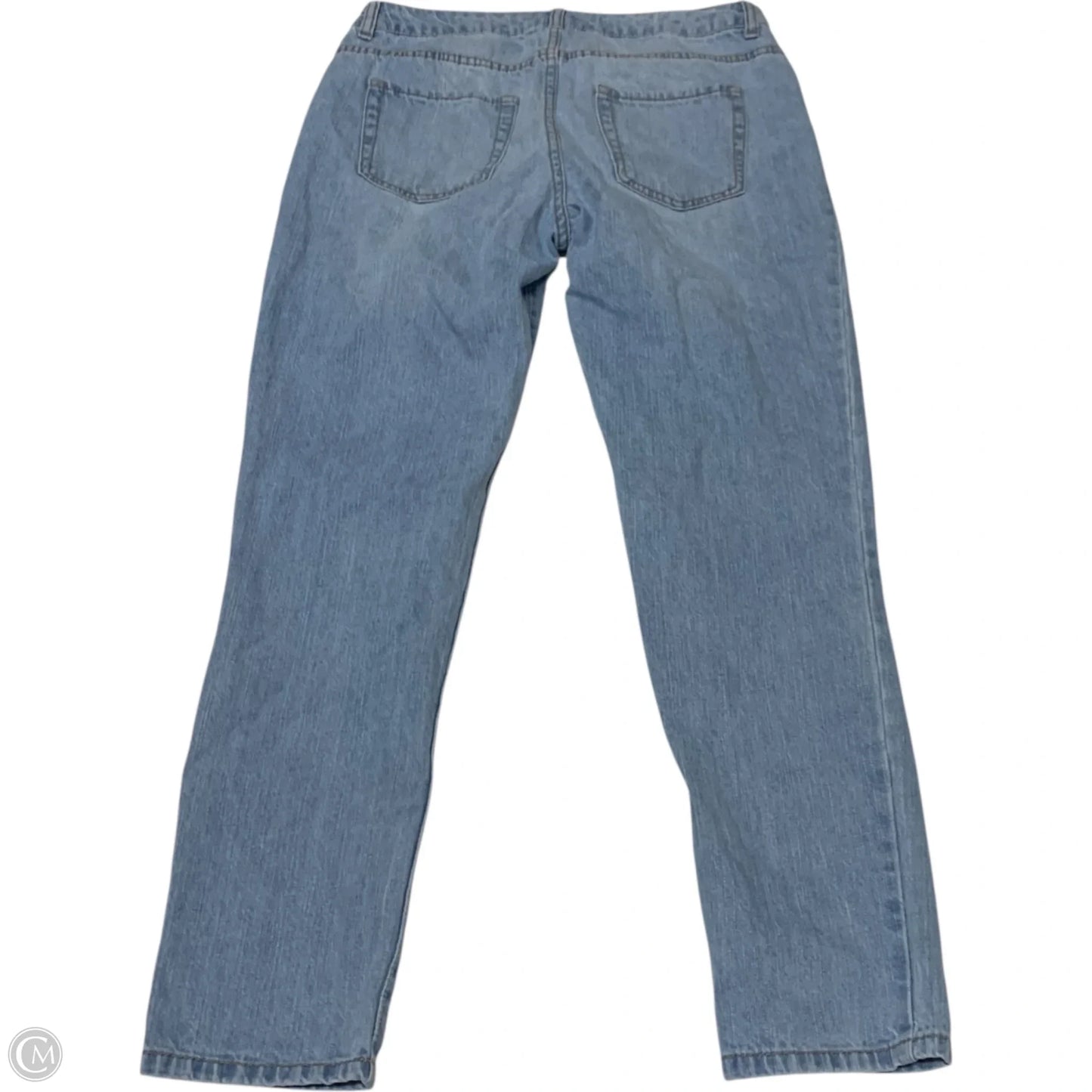Jeans Straight By Forever 21 In Blue Denim, Size: 4