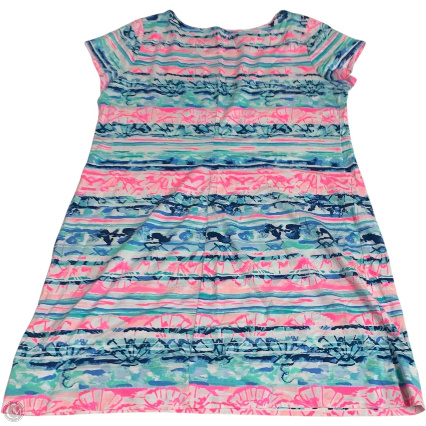 Dress Designer By Lilly Pulitzer In Blue & Pink, Size: Xl