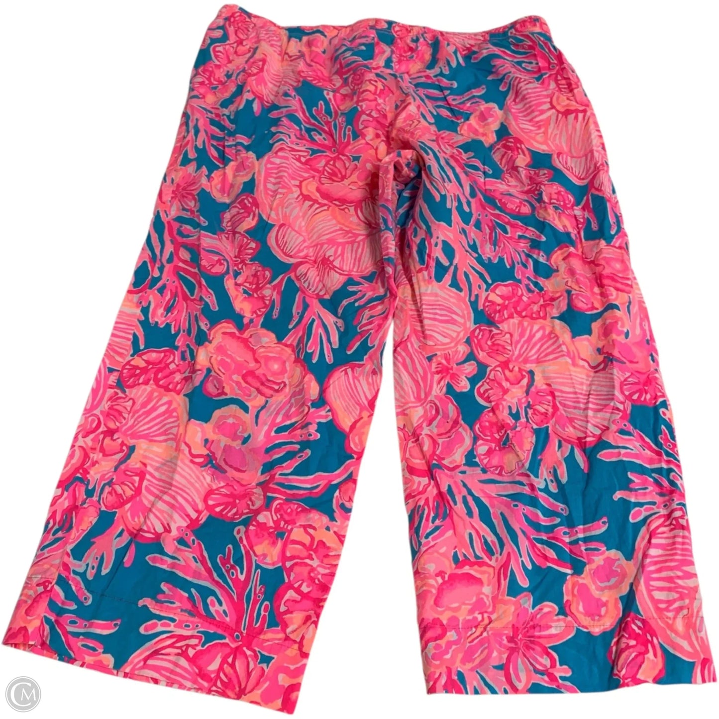 Pants Designer By Lilly Pulitzer In Blue & Pink, Size: Xl