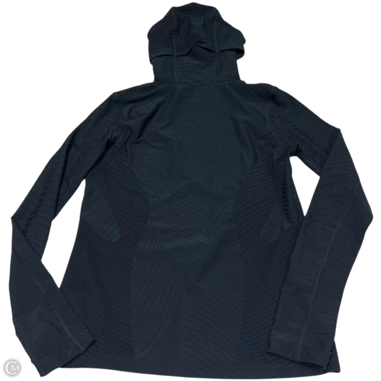 Athletic Top Long Sleeve Hoodie By Nike Apparel In Black, Size: S