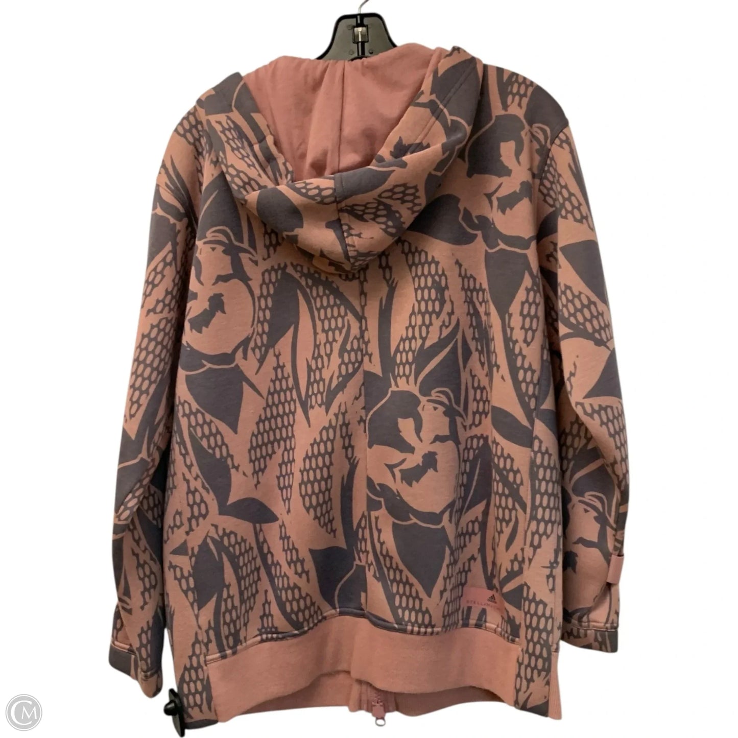 Athletic Jacket By Adidas In Pink, Size: S