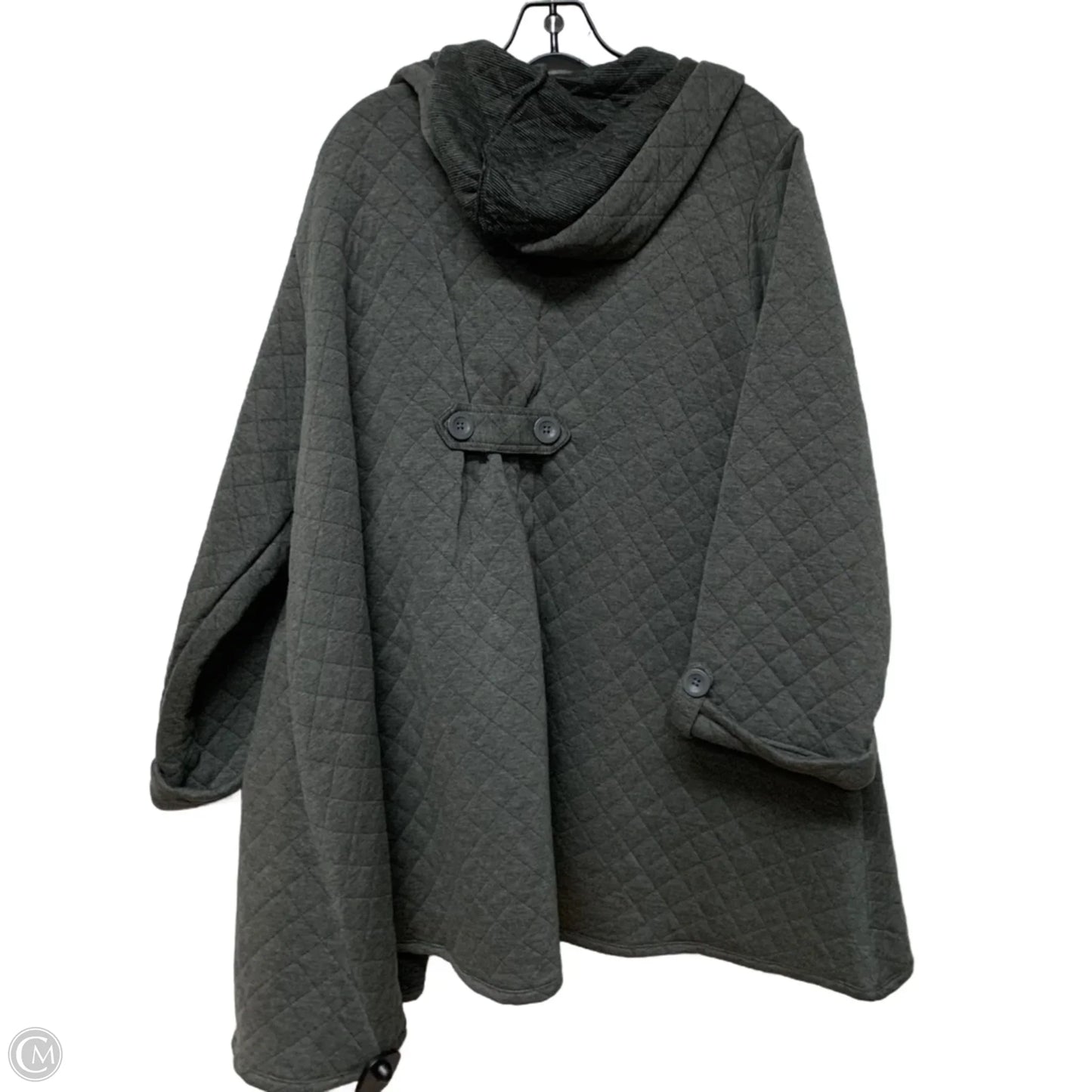 Jacket Puffer & Quilted By Christian Siriano In Grey, Size: 3x