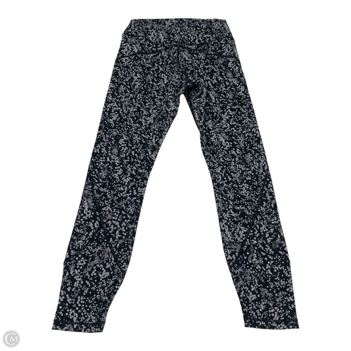 Athletic Leggings By Lululemon In Black & White, Size: S