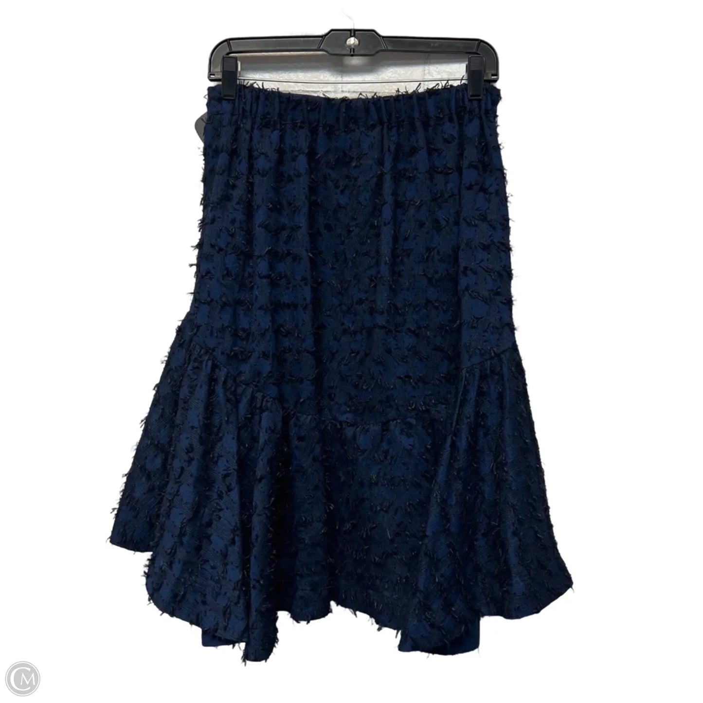 Skirt Midi By Maeve In Black & Blue, Size: Mp