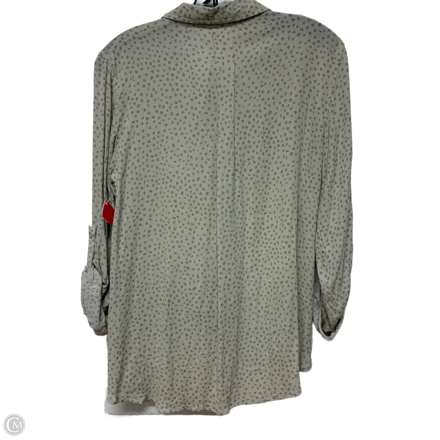 Top Long Sleeve By Pink Rose In Green, Size: S