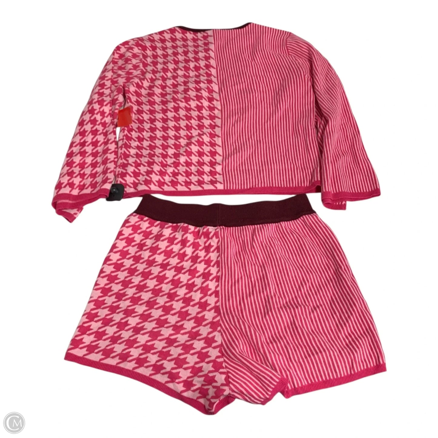 Lounge Set Shorts By Dolan Left Coast In Pink & Red, Size: S