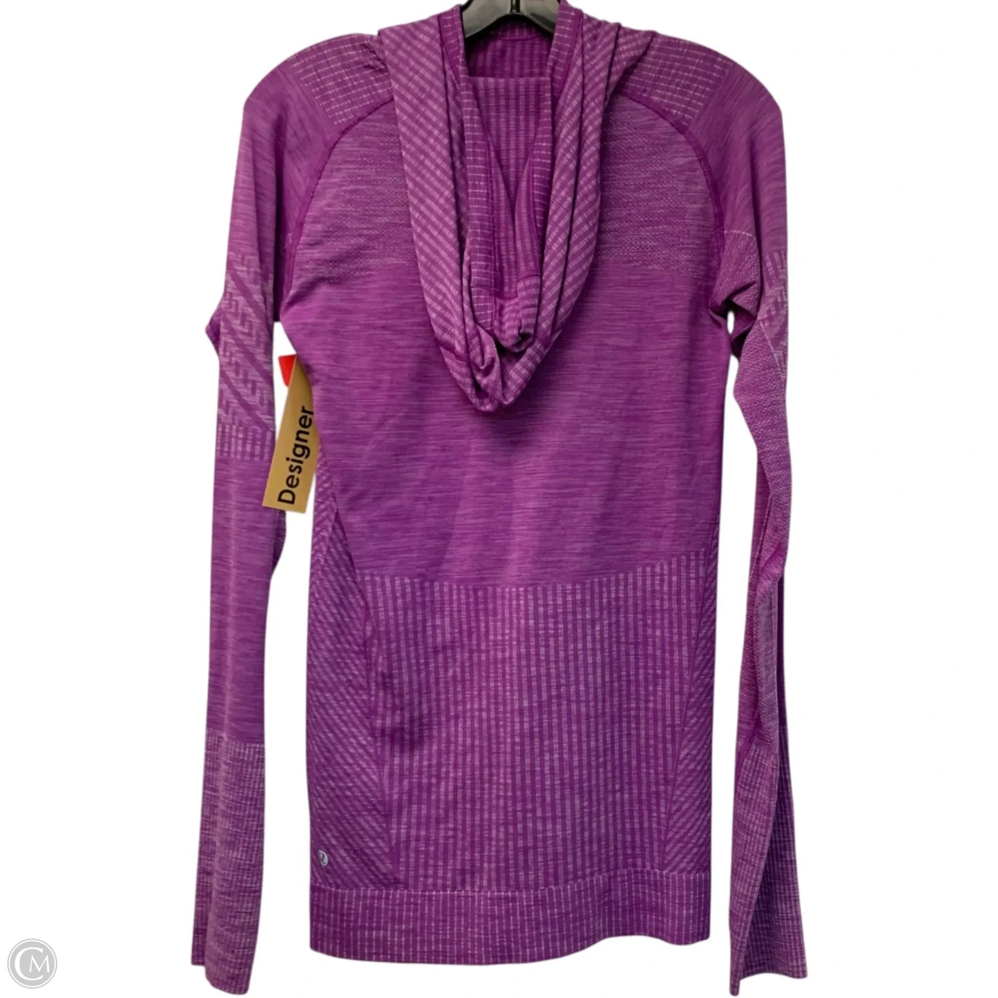 Athletic Top Long Sleeve Hoodie By Lululemon In Purple, Size: S
