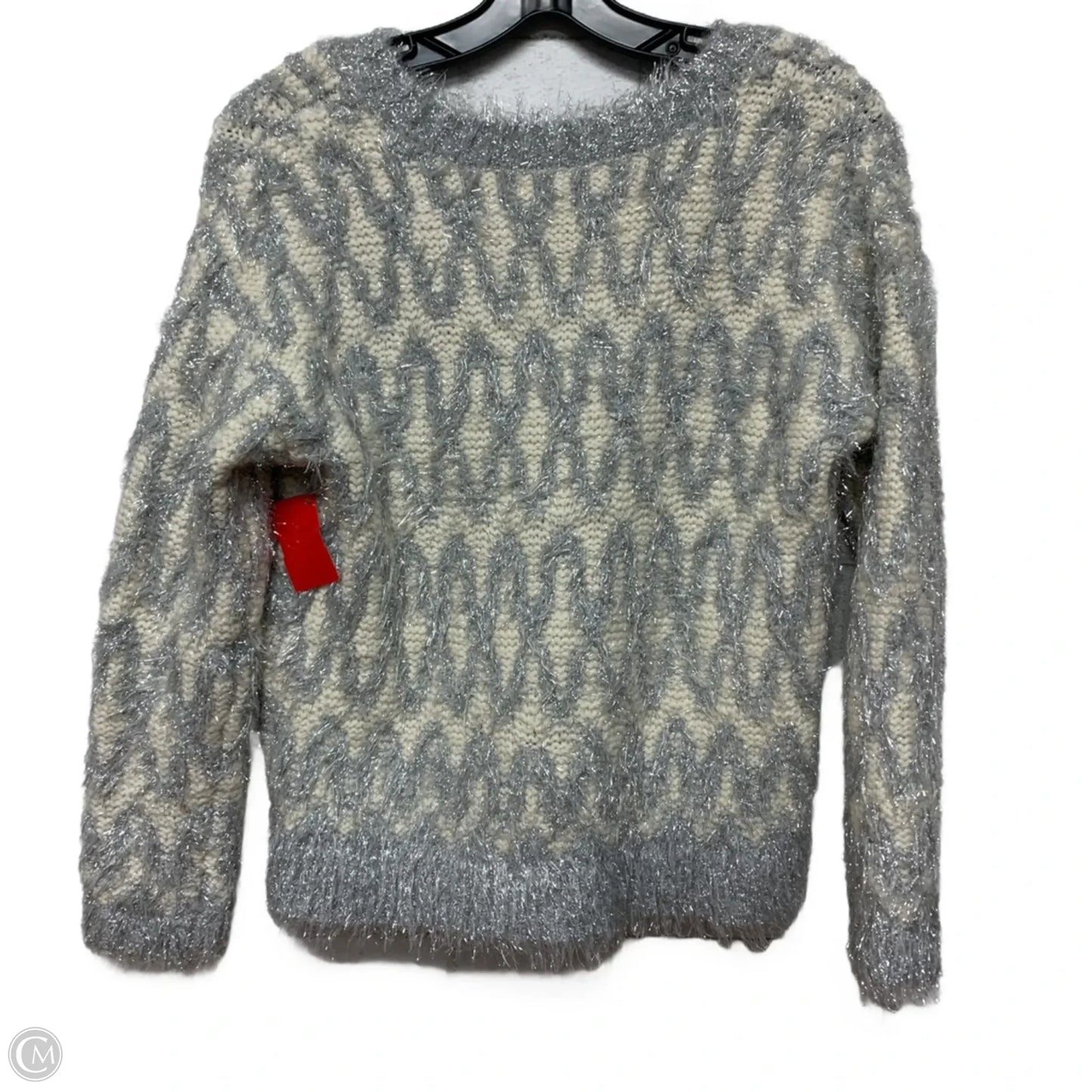 Sweater By Loft In Silver, Size: Xs