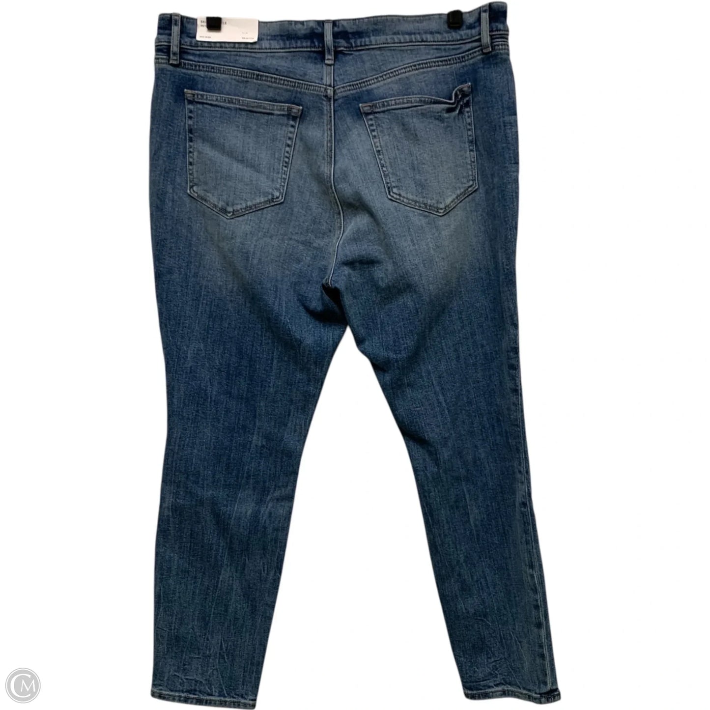 Jeans Skinny By Loft In Blue Denim, Size: 14p