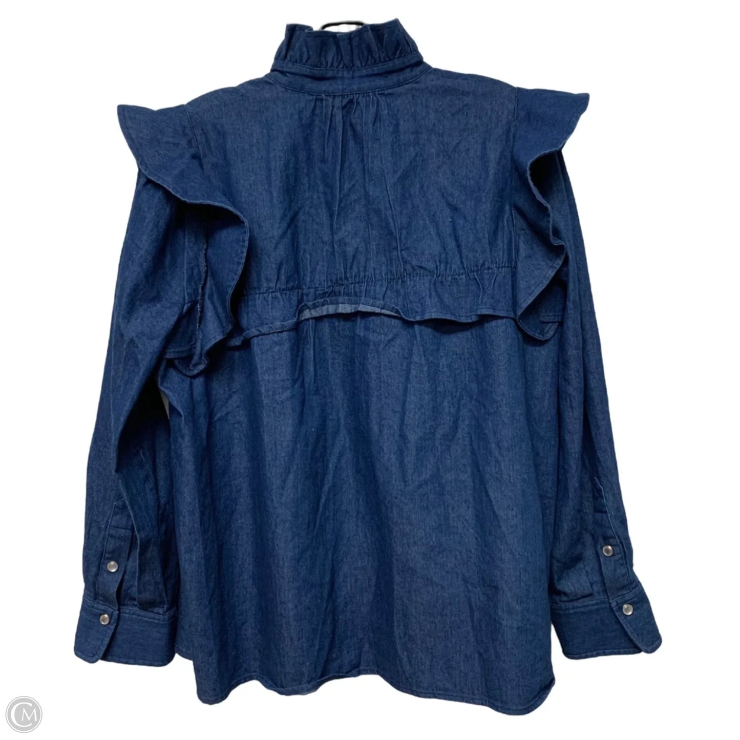 Top Long Sleeve By Tuckernuck In Blue, Size: Xl