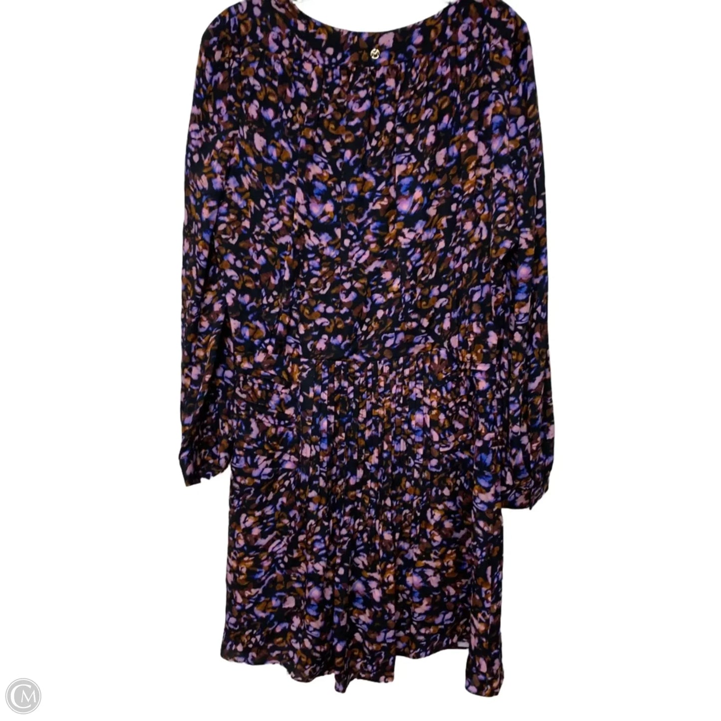 Dress Casual Short By Marie Oliver In Black & Purple, Size: M