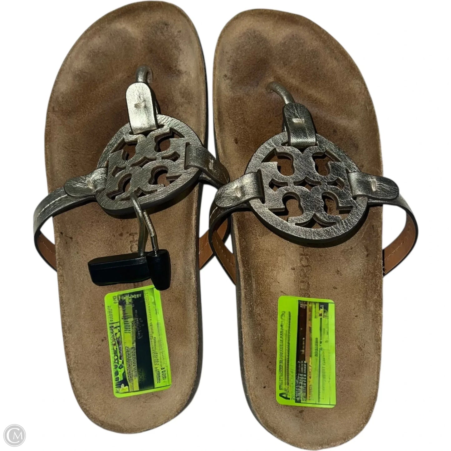 Sandals Designer By Tory Burch In Gold, Size: 7.5