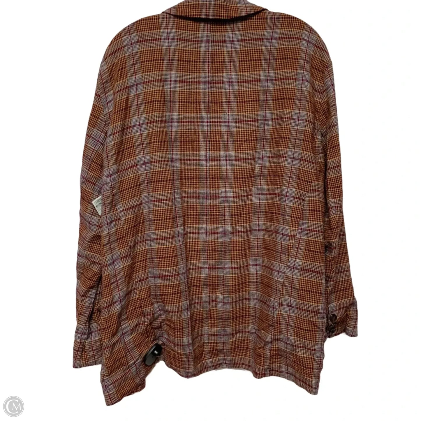 Blazer By Free People In Plaid Pattern, Size: Xs