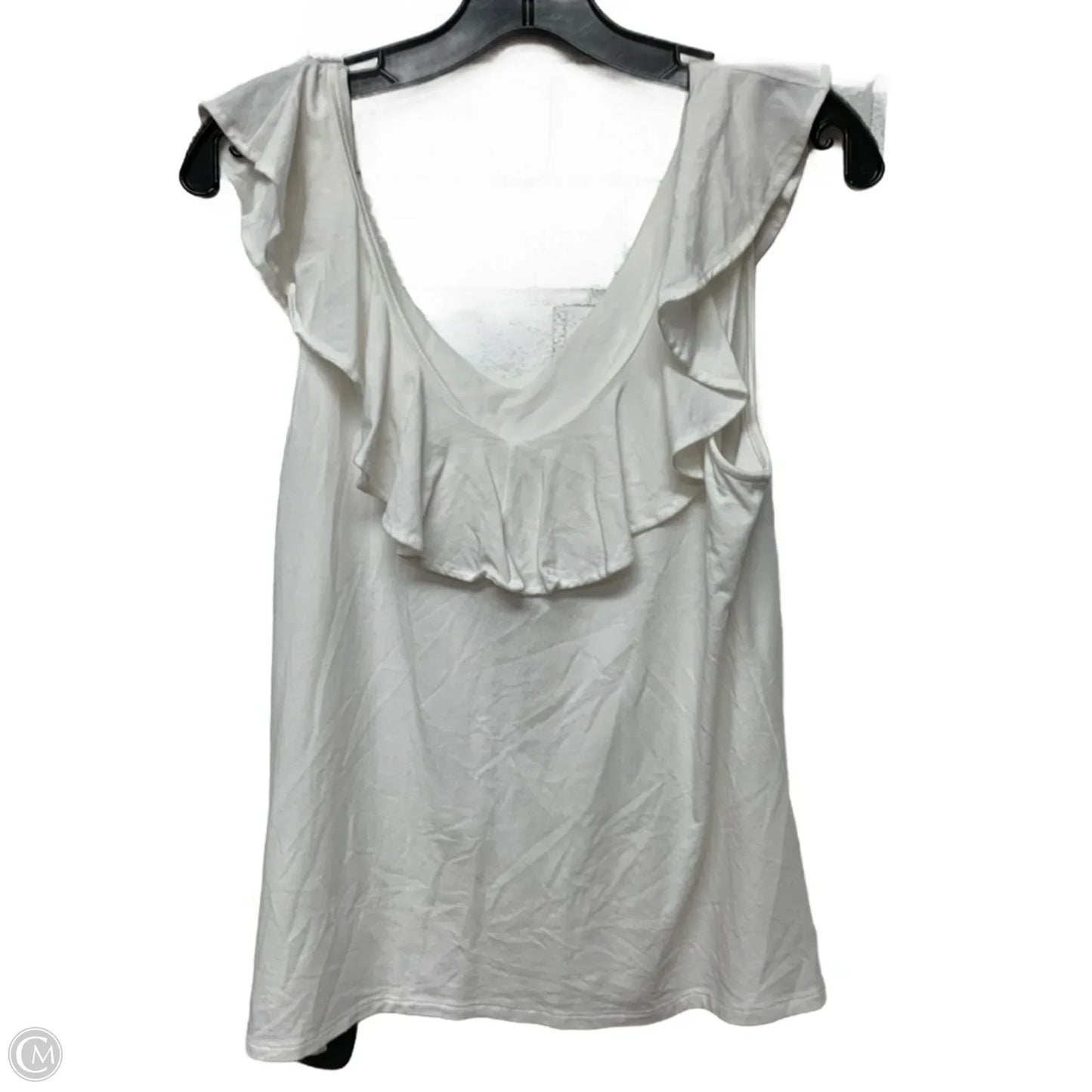 Top Sleeveless Designer By Lilly Pulitzer In White, Size: M