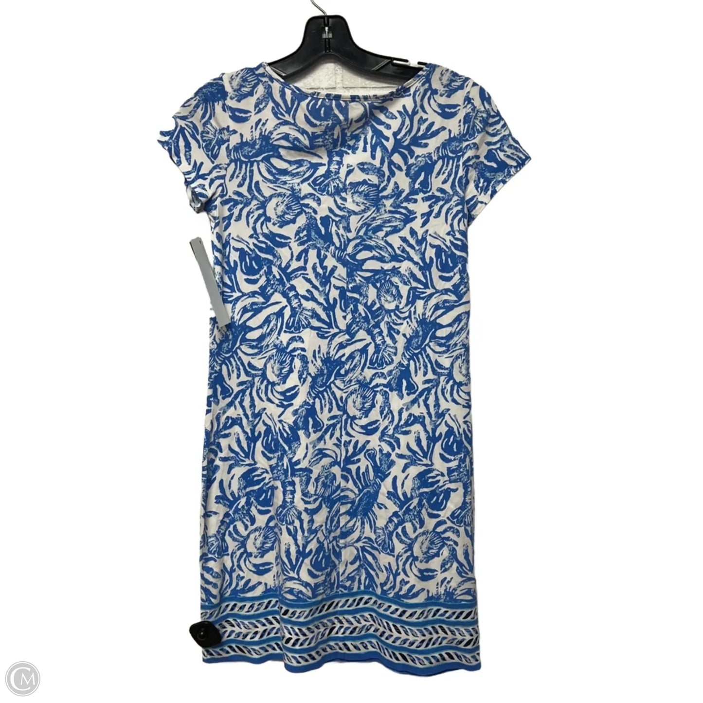 Dress Designer By Lilly Pulitzer In Blue & White, Size: Xs