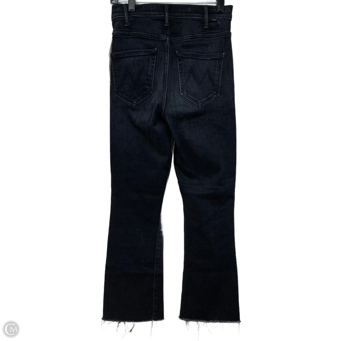 Jeans Straight By Mother In Black Denim, Size: 2