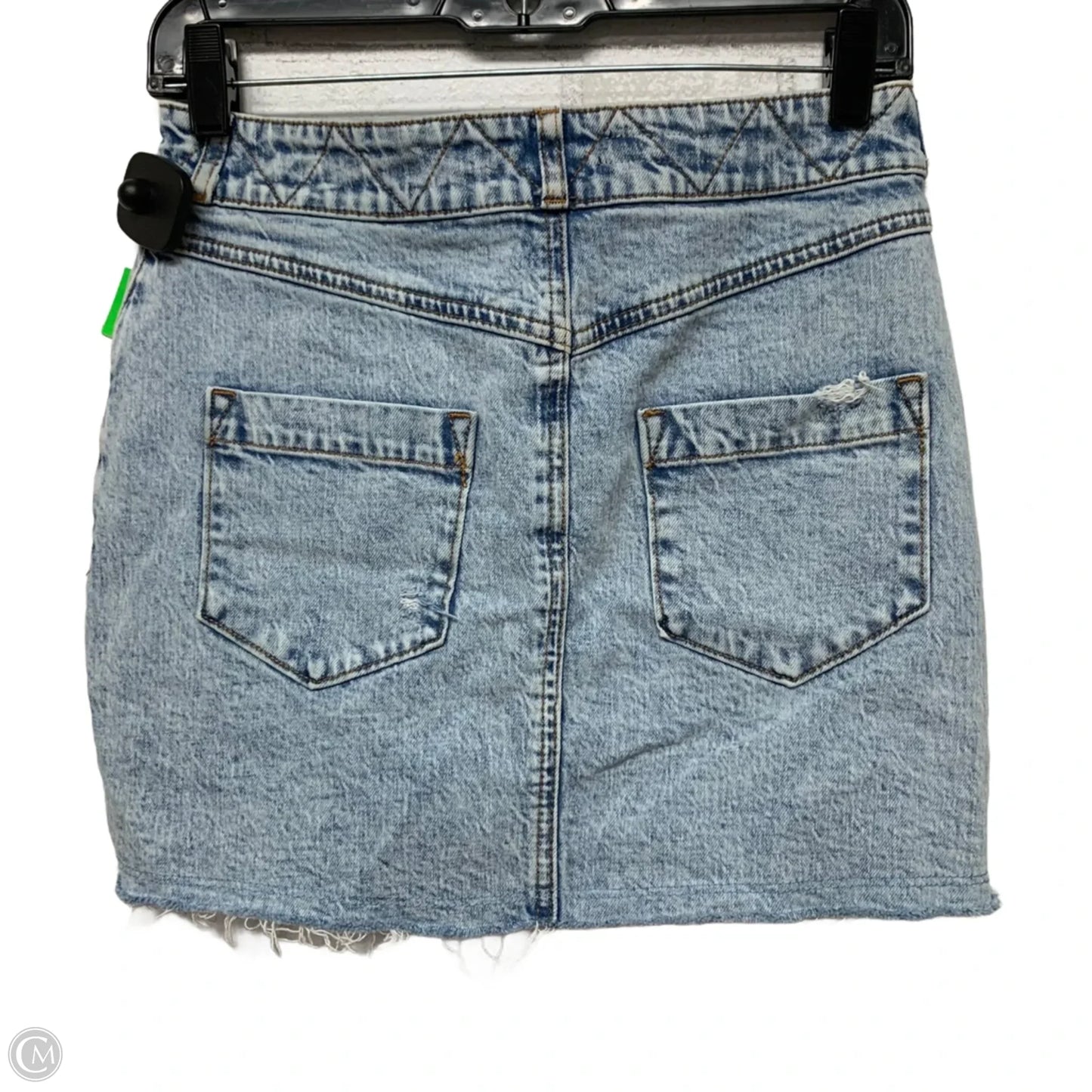 Skirt Mini & Short By Free People In Blue Denim, Size: Xs