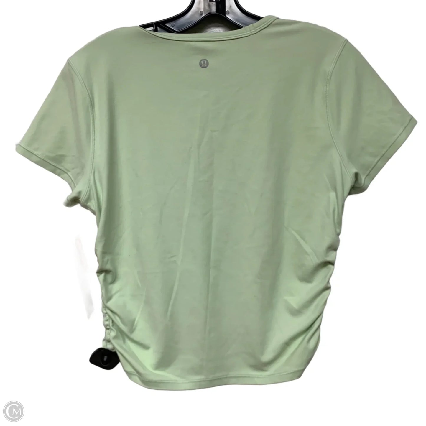 Athletic Top Short Sleeve By Lululemon In Green, Size: M