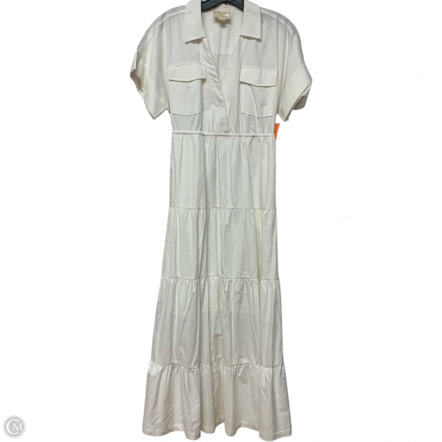 Dress Casual Maxi By Maeve In White, Size: Xs