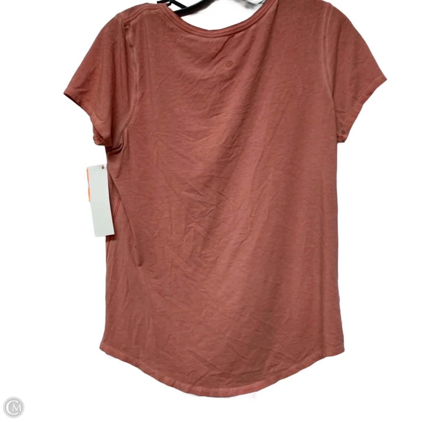 Athletic Top Short Sleeve By Lululemon In Pink, Size: S