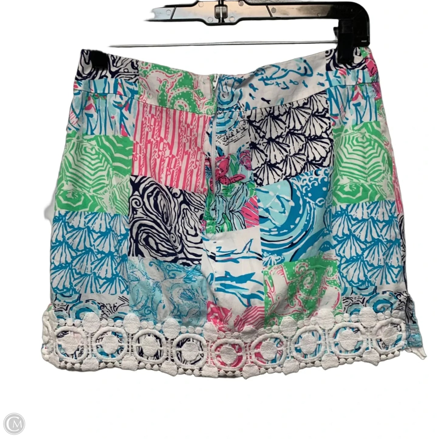 Skort Designer By Lilly Pulitzer In Blue & Pink, Size: Xs