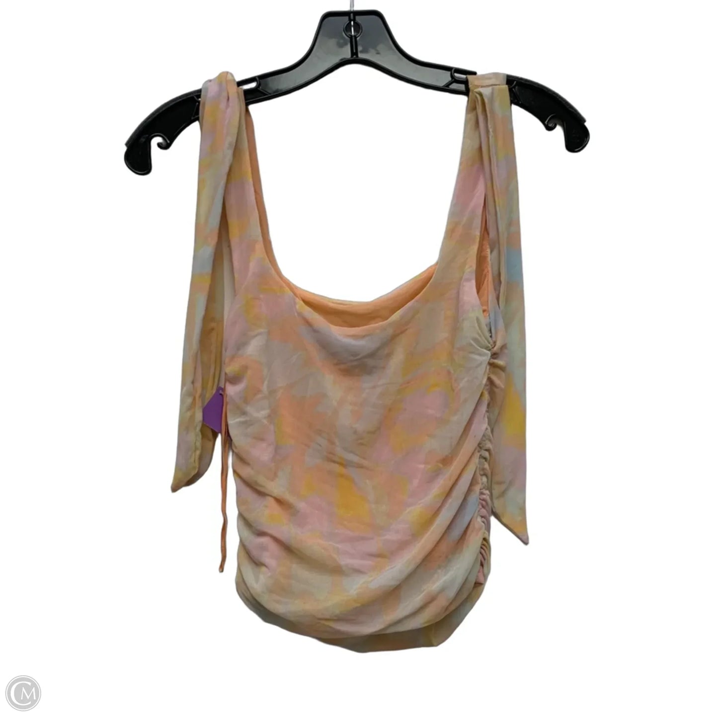 Top Sleeveless By Free People In Orange & Pink, Size: M